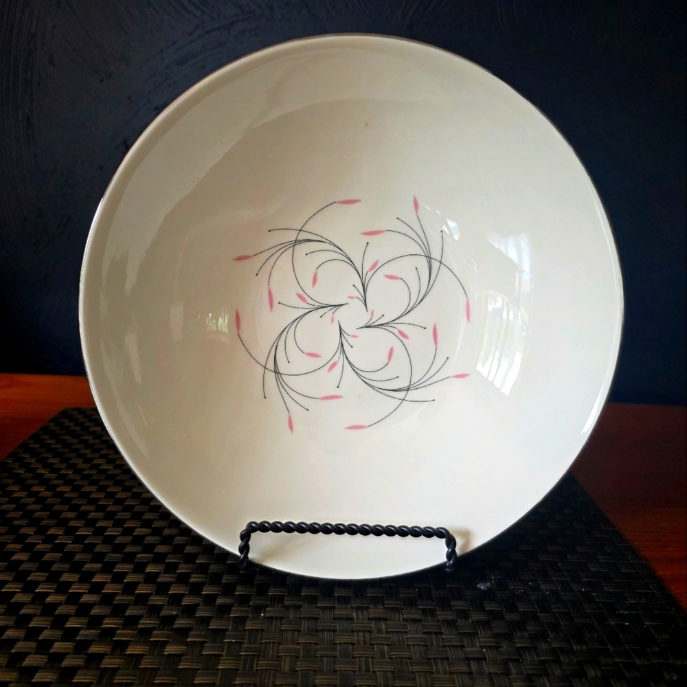 Vintage MCM Homer Laughlin Rhythm Capri 8.5" Serving Bowl 1950s